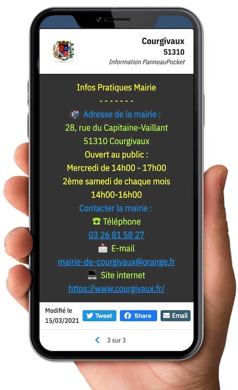 Panneau pocket